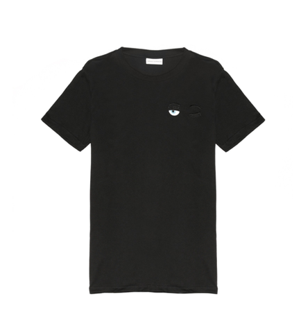 Chiara Ferragni flirting small eyes t-shirt