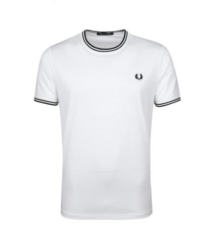 Fred Perry Twin Tipped T-Shirt White
